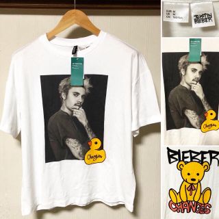 エイチアンドエム(H&M)の完売品❗️Justin Bieber changes プリント Tシャツ(Tシャツ/カットソー(半袖/袖なし))