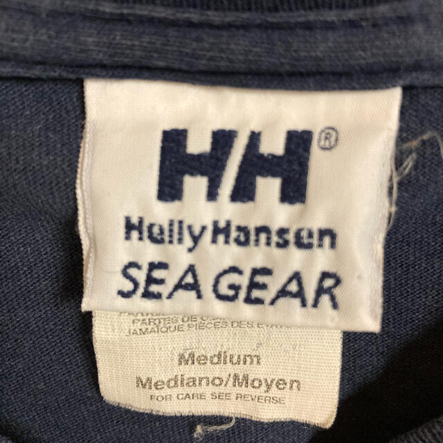 HELLY HANSEN(ヘリーハンセン)のヘリーハンセン　tシャツ　カットソー　ビックプリントロゴ　メンズ　古着 メンズのトップス(Tシャツ/カットソー(半袖/袖なし))の商品写真