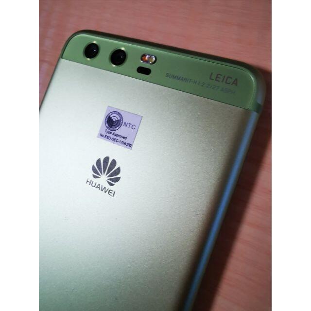 HUAWEI(ファーウェイ)のファーウェイP10　グリーン　SIMフリー スマホ/家電/カメラのスマートフォン/携帯電話(スマートフォン本体)の商品写真