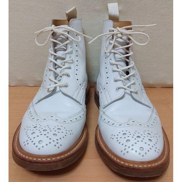 Trickers 美品付属品ありカントリーブーツ白☆M2508☆UK7.5の通販 by K 【2022新春福袋】 ブーツ 【新品】売り切れ御免!!トリッカーズ(Tricker's)ウィングチップ ブーツ