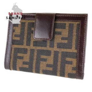 フェンディ(FENDI)のフェンディ ヴィンテージ ズッカ柄 折財布 二つ折り財布 104364(折り財布)