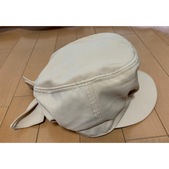 EMSEXCITE(エムズエキサイト)のバックリボンマリンキャス　帽子　ベレー帽　ベージュ（新品） レディースの帽子(キャスケット)の商品写真