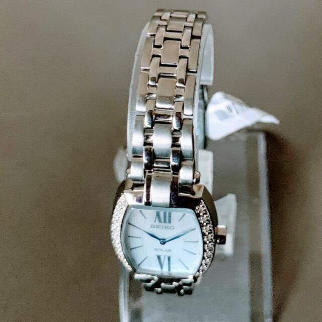SEIKO(セイコー)の【新品】天然ダイヤの輝き★SEIKO セイコー ソーラー仕様 腕時計 レディース レディースのファッション小物(腕時計)の商品写真