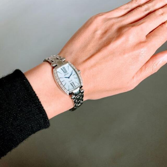 SEIKO(セイコー)の【新品】天然ダイヤの輝き★SEIKO セイコー ソーラー仕様 腕時計 レディース レディースのファッション小物(腕時計)の商品写真