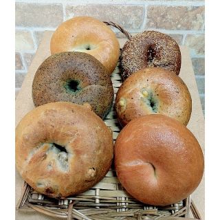 Ⓑオーガニック素材を使った無添加ベーグル6個セット(パン)