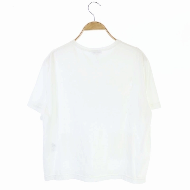 CHANEL(シャネル)のシャネル ロゴカットワークレースTシャツ カットソー 半袖 38 40 白 レディースのトップス(カットソー(半袖/袖なし))の商品写真