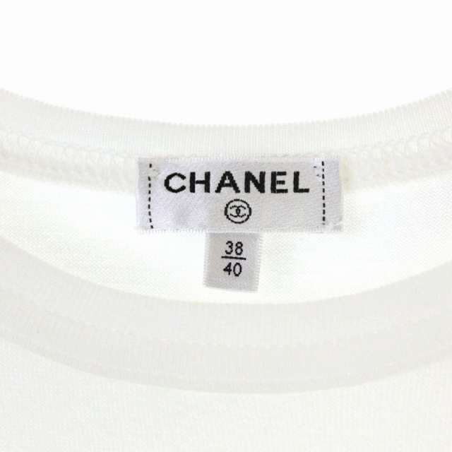 シャネル リボン 半袖カットソー P49260K06198 レディース アイボリー CHANEL  【アパレル・小物】