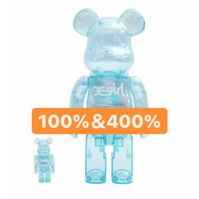 BE@RBRICK X-girl 2021 100％ 400%