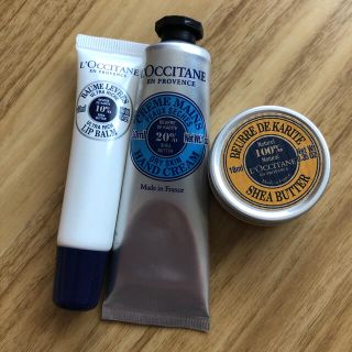 ロクシタン(L'OCCITANE)の〜本日まで価格〜ロクシタン　リップバーム　ハンドクリーム　シアバター　3点セット(ハンドクリーム)