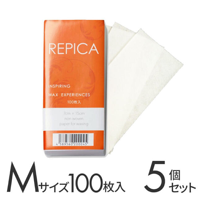 ワックス脱毛　ペーパー　ストリップシート　100枚×5個 コスメ/美容のボディケア(脱毛/除毛剤)の商品写真