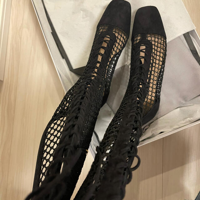 人気 美品 Dior ディオール ブーツ 2011年コレクション品 37 ボルドー