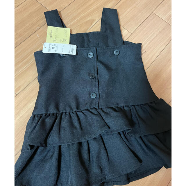 新品 未着用 タグ付き　リボン フリルワンピース 90 キッズ/ベビー/マタニティのキッズ服女の子用(90cm~)(ワンピース)の商品写真