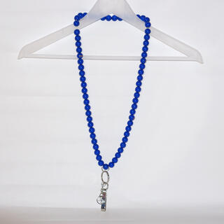 ワイスリー(Y-3)の[値下げ]Ｙ-3  ネックレス　y-3 青　ブルー　夏　おしゃれ　映え　数珠(ネックレス)