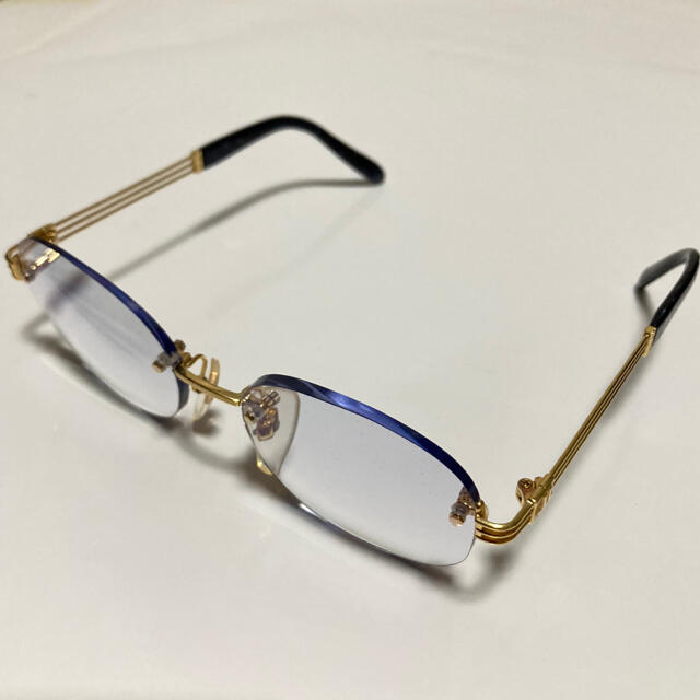 中古 激安 LANCETTI K18 メガネ 18金無垢 眼鏡 ランチェッティ