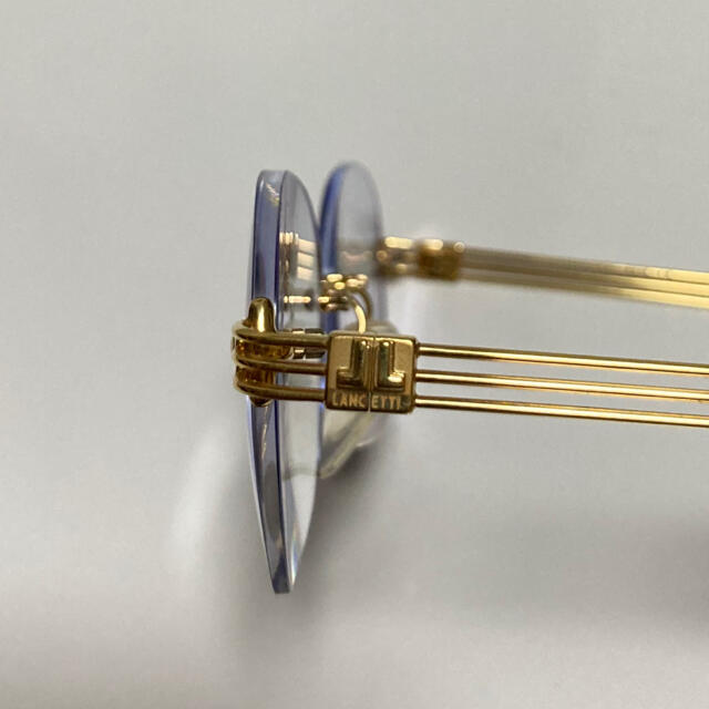 中古 激安 LANCETTI K18 メガネ 18金無垢 眼鏡 ランチェッティ