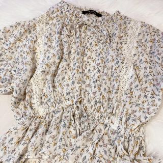 ダブルクローゼット(w closet)のw closet ダブルクローゼット シフォンブラウス(シャツ/ブラウス(半袖/袖なし))