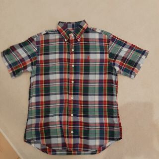 ポロラルフローレン(POLO RALPH LAUREN)のラルフローレン ボーイズ レディース チェック シャツ 150 ナイガイ製(シャツ/ブラウス(半袖/袖なし))