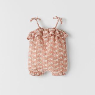 ザラキッズ(ZARA KIDS)のザラベビー　新品　80cm タグ付き　zarababy(ロンパース)