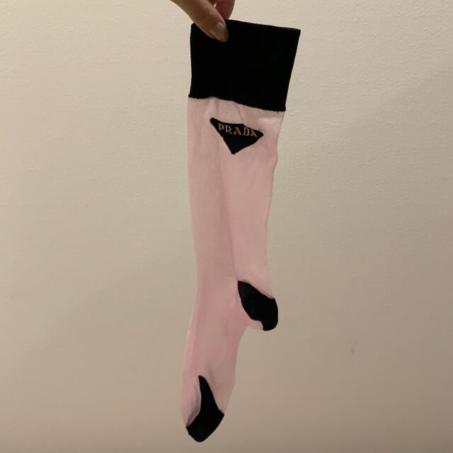 PRADA pink see through socks