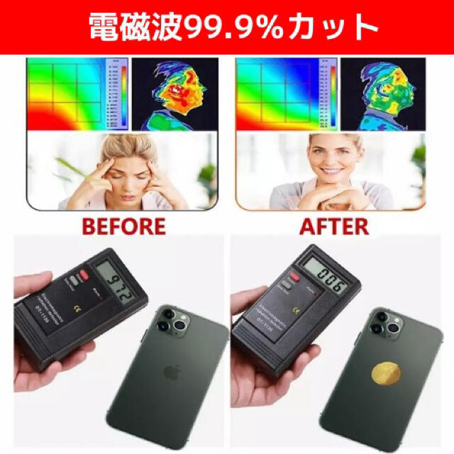 5g対策 電磁波防止シール 10枚 電磁波99 9 カット シートの通販 By ラポールセンター ラクマ