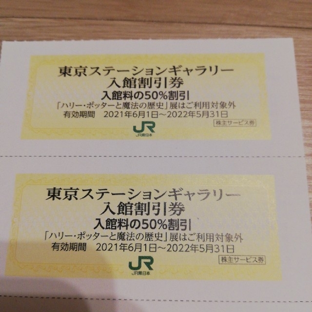 東京ステーションギャラリー　50%割引　2枚 チケットの施設利用券(美術館/博物館)の商品写真