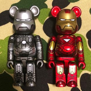 メディコムトイ(MEDICOM TOY)のアイアンマン　ベアブリック　100% be＠rbrick  シークレット(その他)