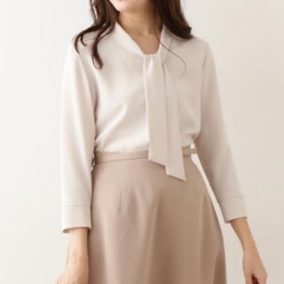 ナチュラルビューティーベーシック(NATURAL BEAUTY BASIC)のシャツ ブラウス ボウタイ七分袖ブラウス(シャツ/ブラウス(長袖/七分))