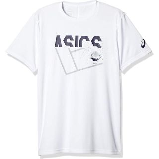 アシックス(asics)のasics アシックス テニスウェア半袖Tシャツ白2041A090 メンズM新品(ウェア)