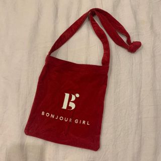 ボンジュールレコーズ(bonjour records)の【9/5迄masa様専用】red corduroy bag(トートバッグ)