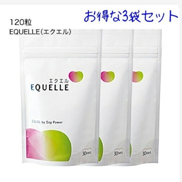 大塚製薬　エクエル　パウチ120粒 30日分目安　×３袋セット