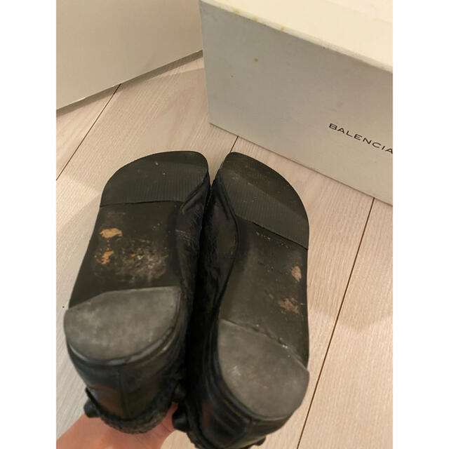 BALENCIAGA バレンシアガ フラットシューズ  黒 サイズ  37 3