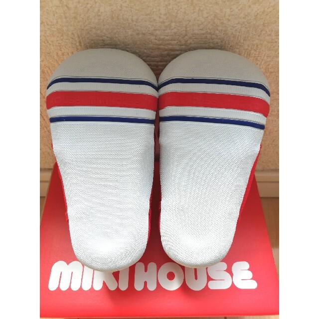 mikihouse(ミキハウス)の新品 未使用 タグ付き☆ミキハウス☆ファーストシューズ 12㎝ 靴 赤 キッズ/ベビー/マタニティのベビー靴/シューズ(~14cm)(スニーカー)の商品写真