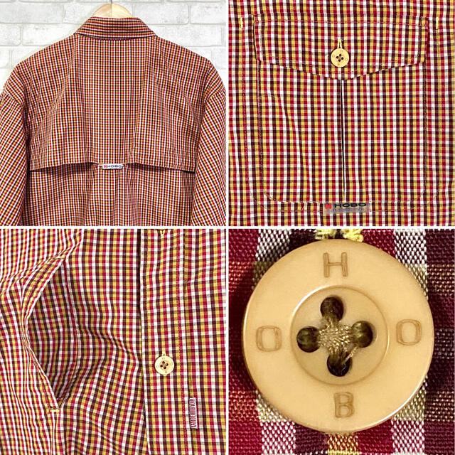 hobo(ホーボー)のHOBO ホーボー ビッグシルエット チェックシャツ 5ポケット メンズのトップス(シャツ)の商品写真