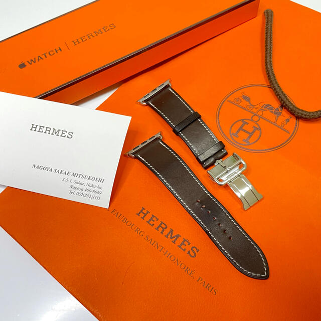 【驚きの価格が実現！】 Hermes - ディプロイアントバックル Hermès 【美品・週末値下げ】AppleWatch レザーベルト