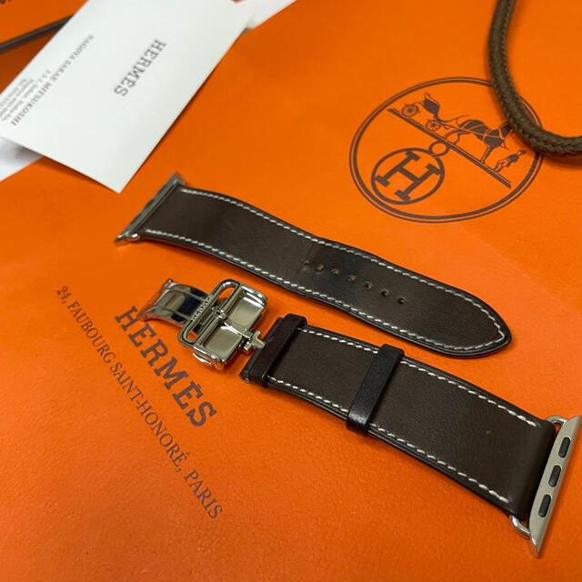 Hermes(エルメス)の【美品・週末値下げ】AppleWatch Hermès ディプロイアントバックル メンズの時計(レザーベルト)の商品写真