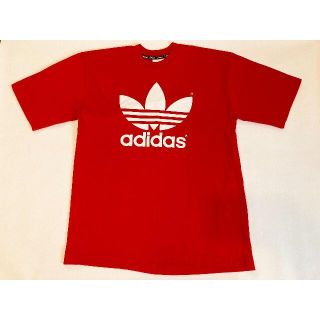 アディダス(adidas)のadidas/ビッグロゴ/プリント/Tシャツ/レッド/赤/メンズ/SIZE：M(Tシャツ/カットソー(半袖/袖なし))