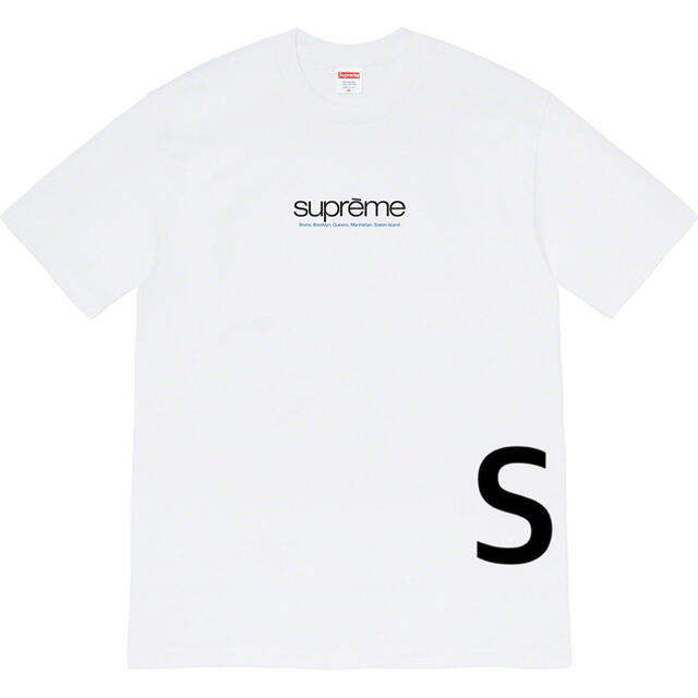 Supreme Five Boroughs Tee "White"Sサイズ