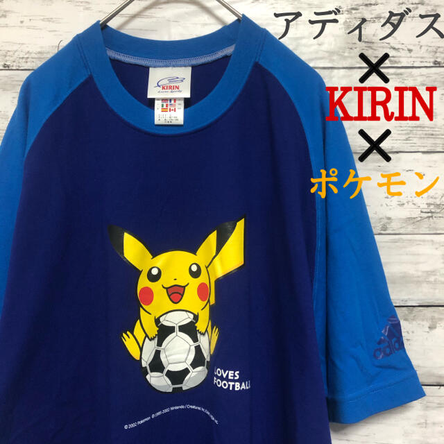 adidas(アディダス)の【希少】アディダス キリン ポケモン ピカチュウ コラボ Tシャツ 限定 レア メンズのトップス(Tシャツ/カットソー(半袖/袖なし))の商品写真