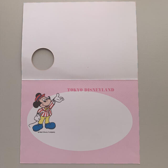 Disney(ディズニー)のディズニーメッセージカード　レトロ ハンドメイドの文具/ステーショナリー(カード/レター/ラッピング)の商品写真