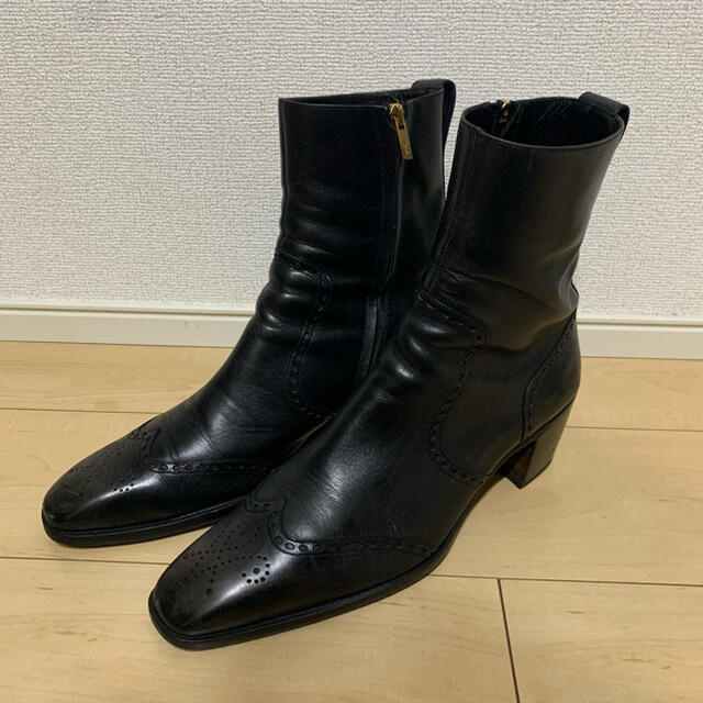 YSL Yves Saint Laurent JOHNNY ヒールブーツ 43-