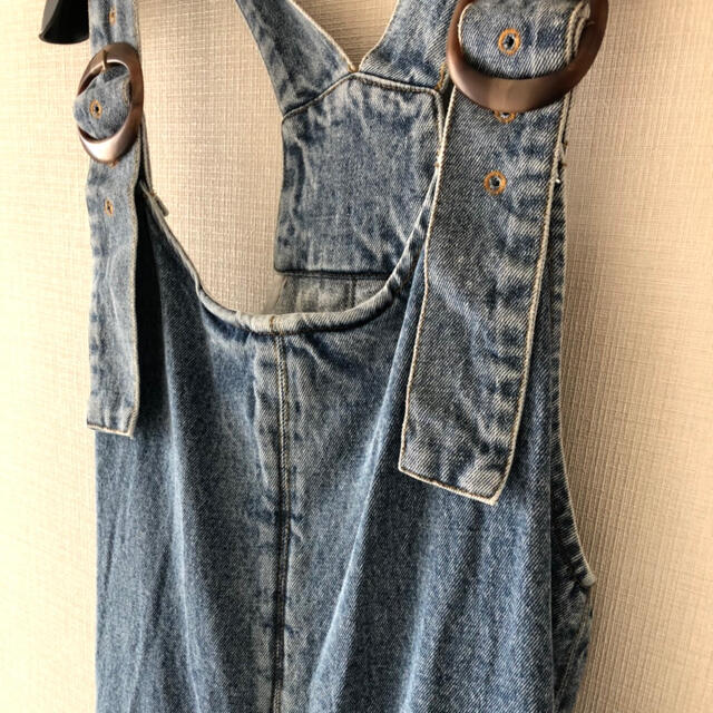 room306 CONTEMPORARY(ルームサンマルロクコンテンポラリー)のDenim Long Jumper Skirt  レディースのワンピース(ロングワンピース/マキシワンピース)の商品写真