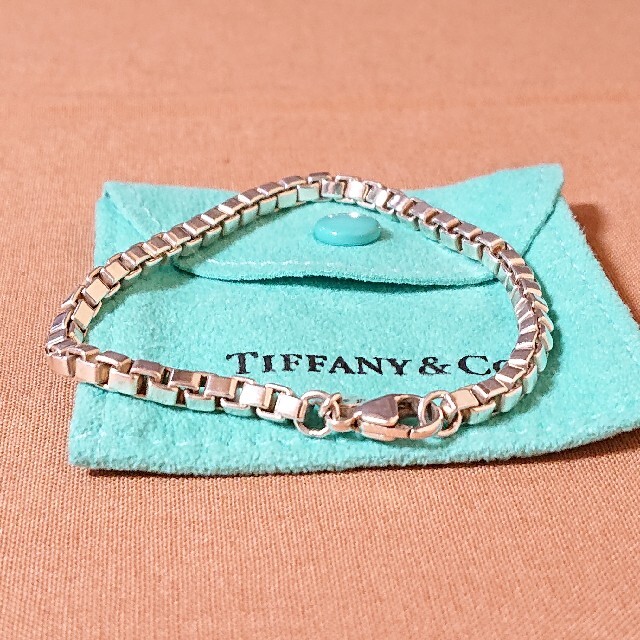 銀製/Tiffany/ベネチアブレスレット/袋附き/SILVER925/装飾品/