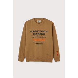 エイチアンドエム(H&M)のBlackEyePatch x H&M オーバーサイズスウェット ブラウン 新品(スウェット)