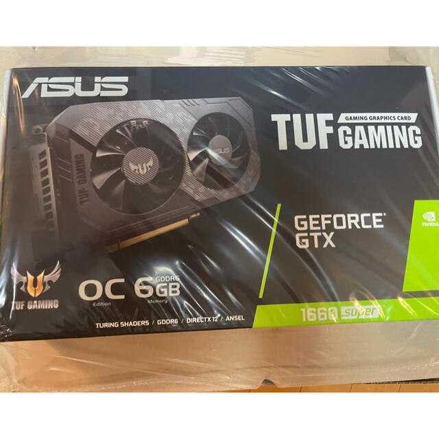 肌触りがいい 新品未使用 ASUS 1660super tuf GAMING PCパーツ