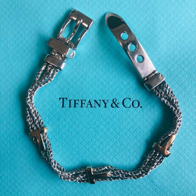 vintage tiffany ベルト T ブレスレット ロープ シルバー