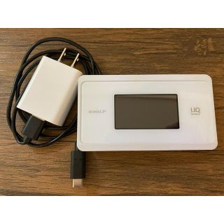 UQポケットWi-Fi白　SIMカードなし　充電器あり(その他)