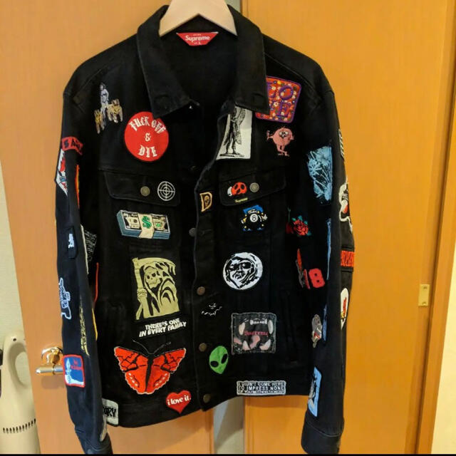 Supreme - Supreme Patches Denim Trucker Jacket L