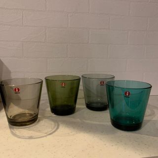 イッタラ(iittala)のイッタラ　カルティオ　グラス　4点❣️(グラス/カップ)