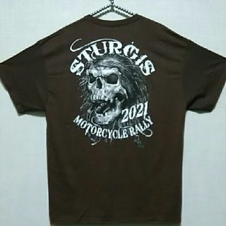 エドハーディー(Ed Hardy)のSturgis Black Hills Rally 2021 新品 ブラウン(Tシャツ/カットソー(半袖/袖なし))