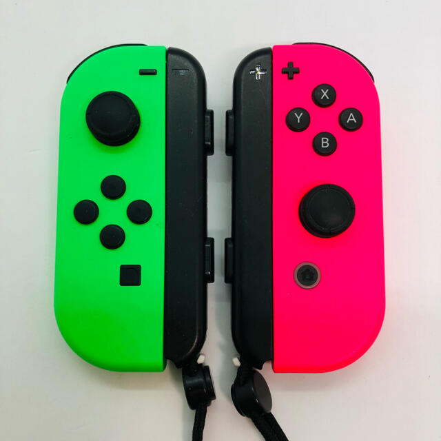 Nintendo Switch(ニンテンドースイッチ)のJoy-Con（ネオングリーン / ネオンピンク） エンタメ/ホビーのゲームソフト/ゲーム機本体(その他)の商品写真
